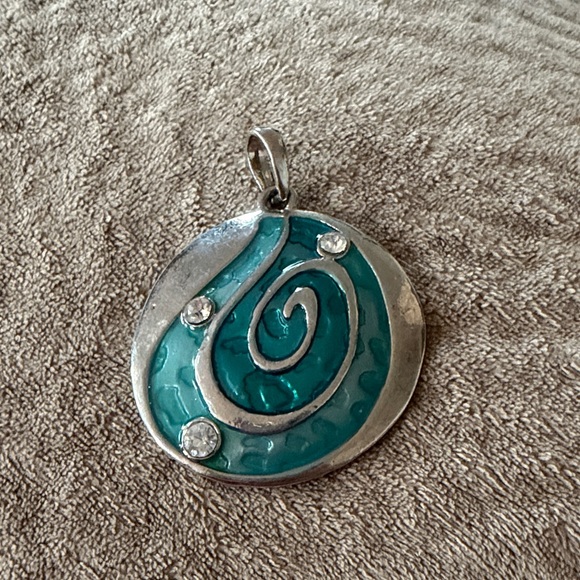 Jewelry - Teal Swirl Pendant